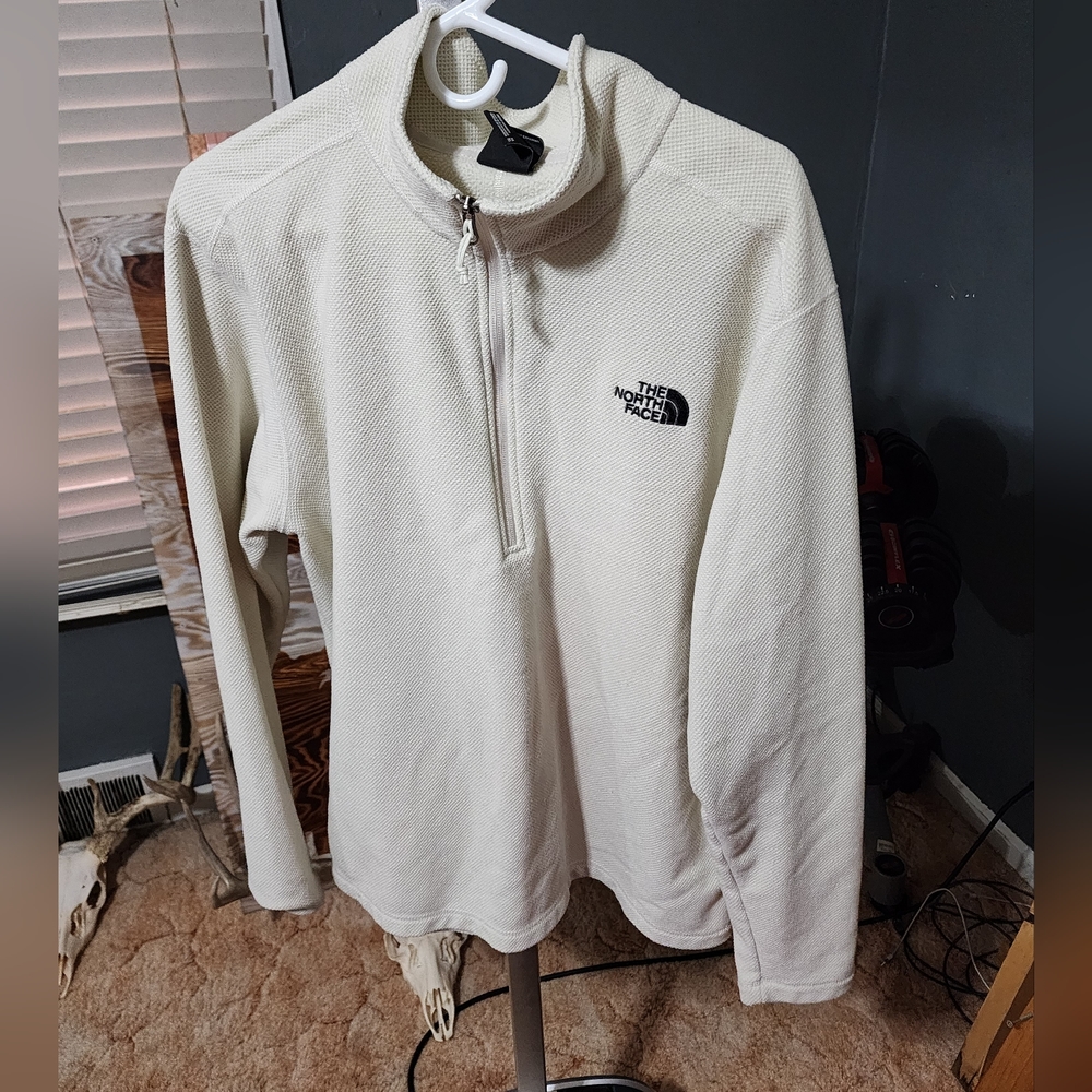 The North Face XL Cream Waffle 1/4 Zip
